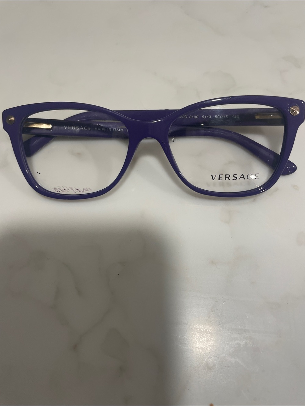 Versace Women’s Violet Acetate Eyeglass Frames